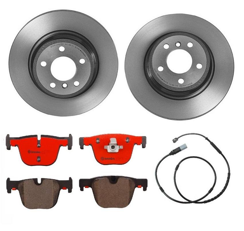 BMW Brembo Brake Kit - Pads and Rotors Rear (330mm) (Ceramic) 34356792292 - Brembo 1534694KIT